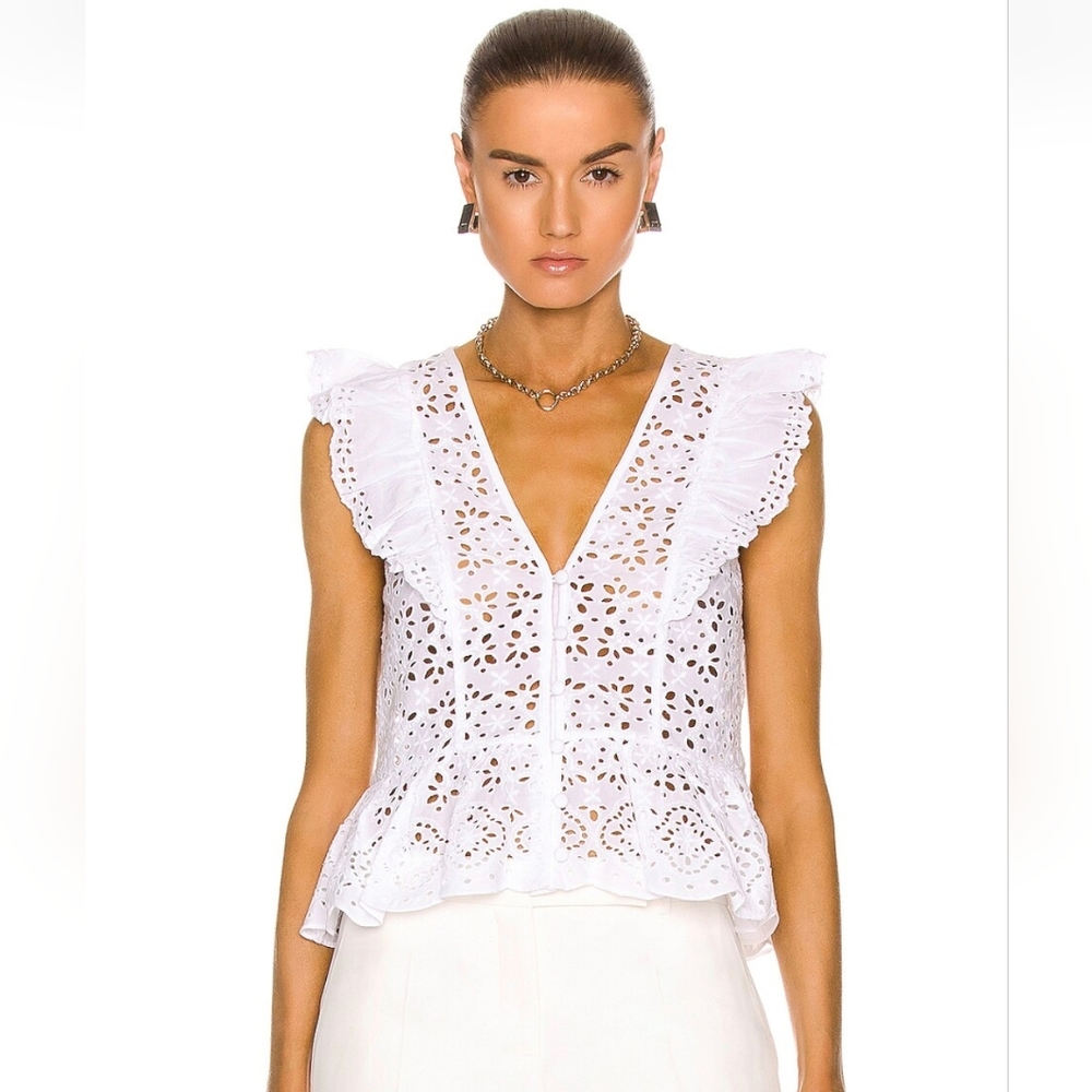 Veronica beard araya blouse